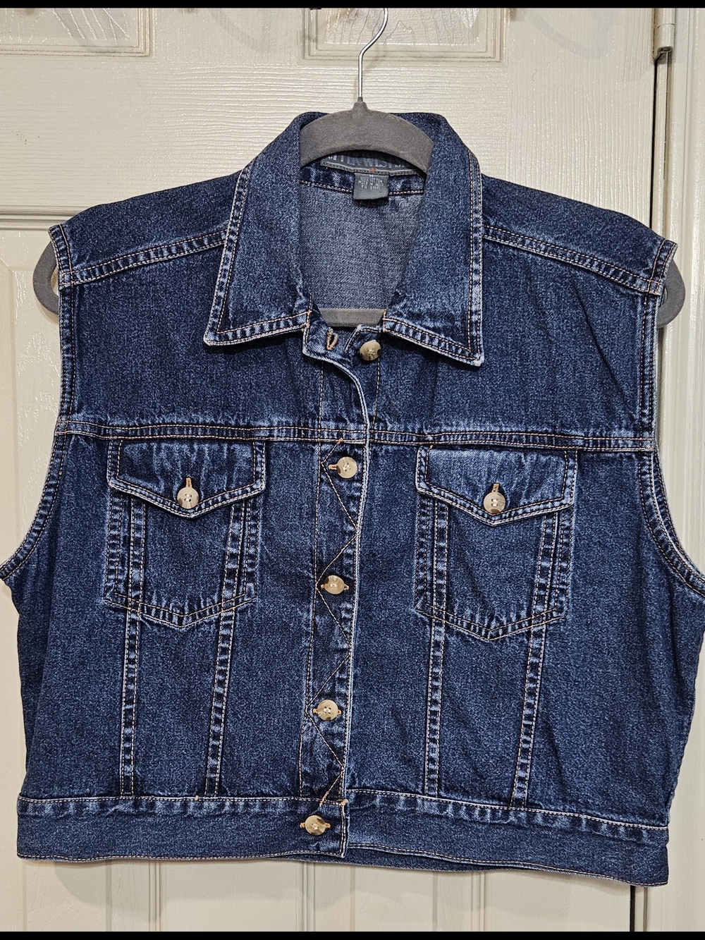 Classic Dark Blue Denim Vest